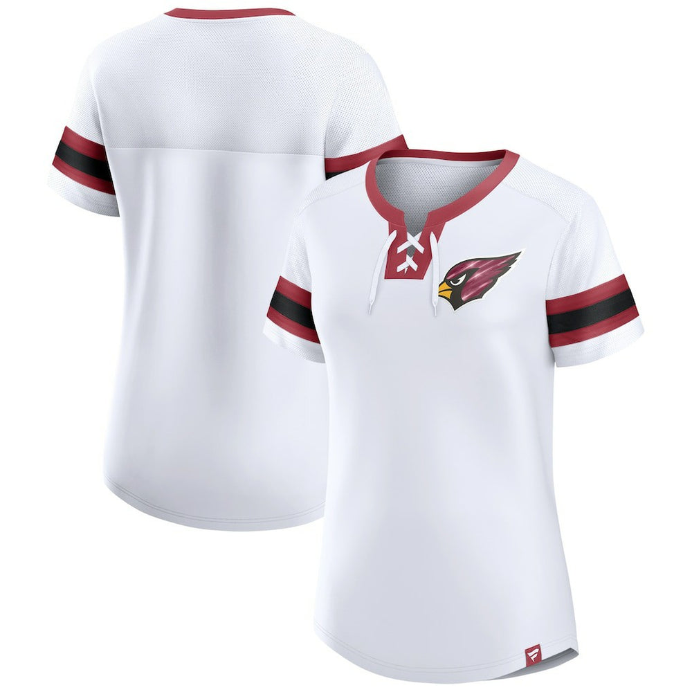 Women's Sunday Best Lace-Up T-Shirt - Arizona Cardinals