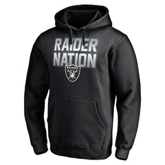 Hometown Collection Raider Nation Fitted Pullover Hoodie - Las Vegas Raiders
