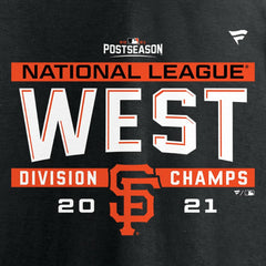 MLB San Francisco Giants Fanatics 2021 NL West Division Champions Locker Room T-Shirt