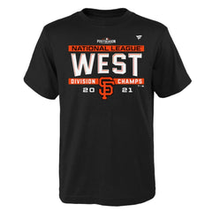 MLB San Francisco Giants Youth 2021 NL West Division Champions Locker Room T-Shirt