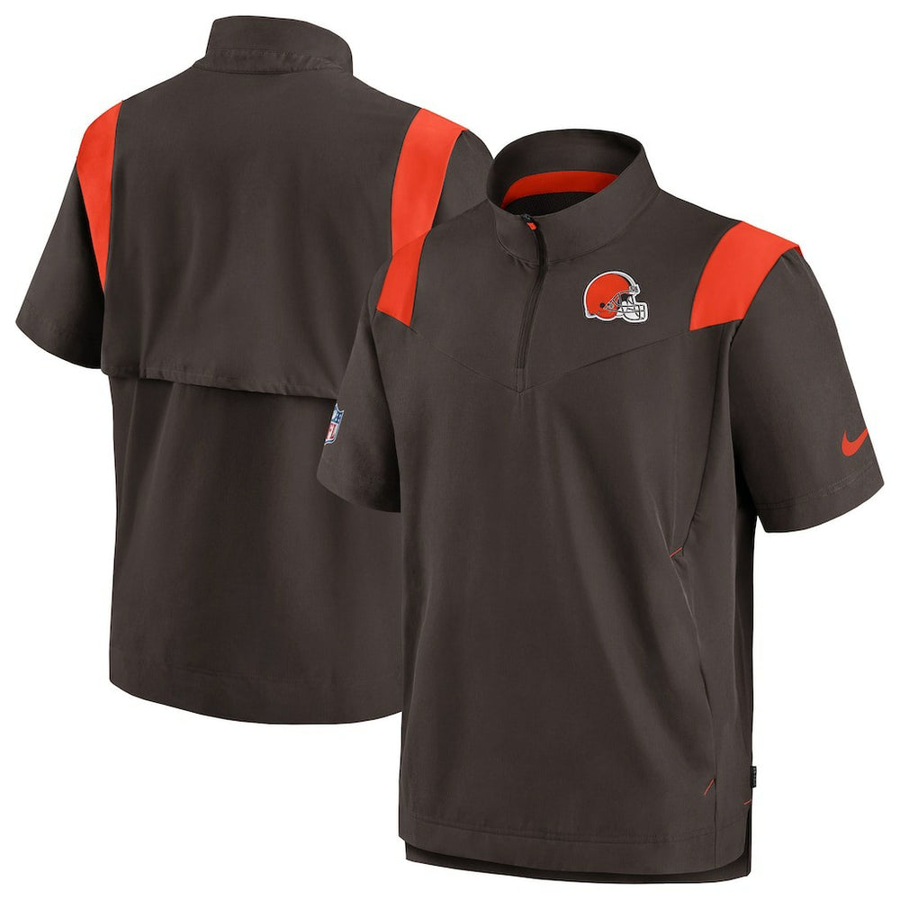 Sideline Coaches Chevron Lockup Pullover Top - Cleveland Browns