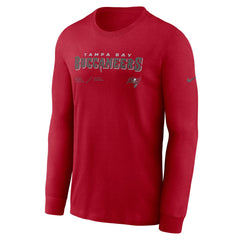 Sideline Infograph Lock Up Performance Long Sleeve T-Shirt - Tampa Bay Buccaneers