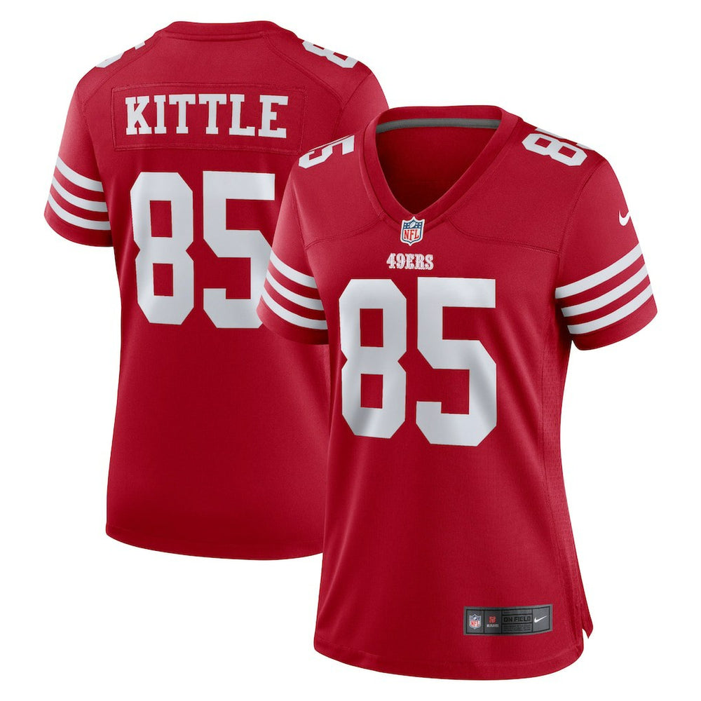 George Kittle Women's Team Game Player Jersey - San Francisco 49ers