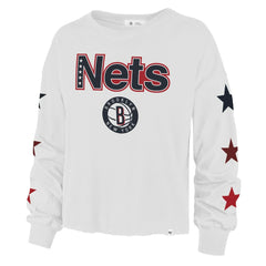 NBA Brooklyn Nets '47 Women's 2021/22 City Edition Call Up Parkway Long Sleeve T-Shirt
