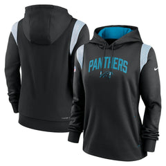 Women's Sideline Stack Performance Pullover Hoodie - Carolina Panthers