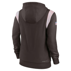 Women's Sideline Stack Performance Pullover Hoodie - Cleveland Browns