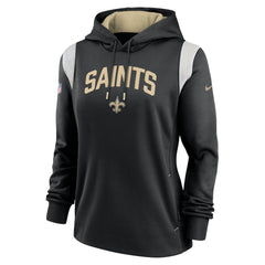 Women's Sideline Stack Performance Pullover Hoodie - New Orleans Saints