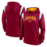 Women's Sideline Stack Performance Pullover Hoodie - Washington Commanders