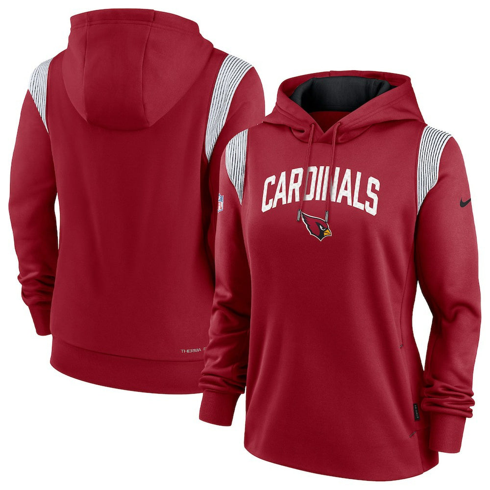Women's Sideline Stack Performance Pullover Hoodie - Arizona Cardinals
