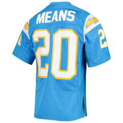 Natrone Means 1994 Authentic Throwback Retired Player Jersey - Los Angeles Chargers