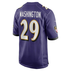 Ar'Darius Washington Player Game Jersey - Baltimore Ravens