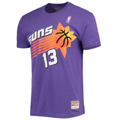 NBA Steve Nash Phoenix Suns Hardwood Classics Stitch Name & Number T-Shirt