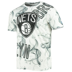 NBA Brooklyn Nets FISLL Asymmetric Bold Smoke T-Shirt