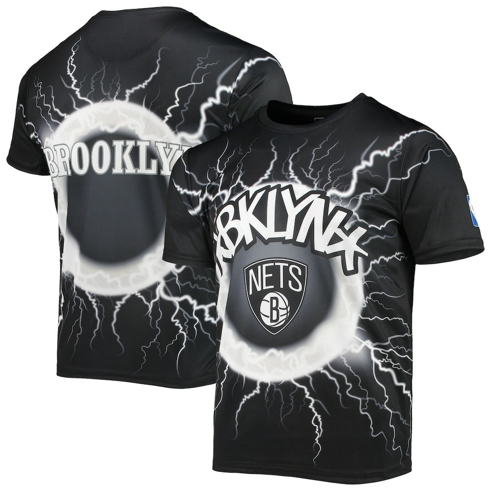 NBA Brooklyn Nets FISLL Tornado Bolt T-Shirt