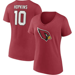 DeAndre Hopkins Women's Player Icon Name & Number V-Neck T-Shirt - Arizona Cardinals