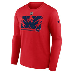 NHL Red Washington Capitals Fanatics Authentic Pro Core Collection Secondary Long Sleeve T-Shirt