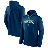 NHL Deep Sea Blue Seattle Kraken Fanatics Authentic Pro Rink Pullover Hoodie