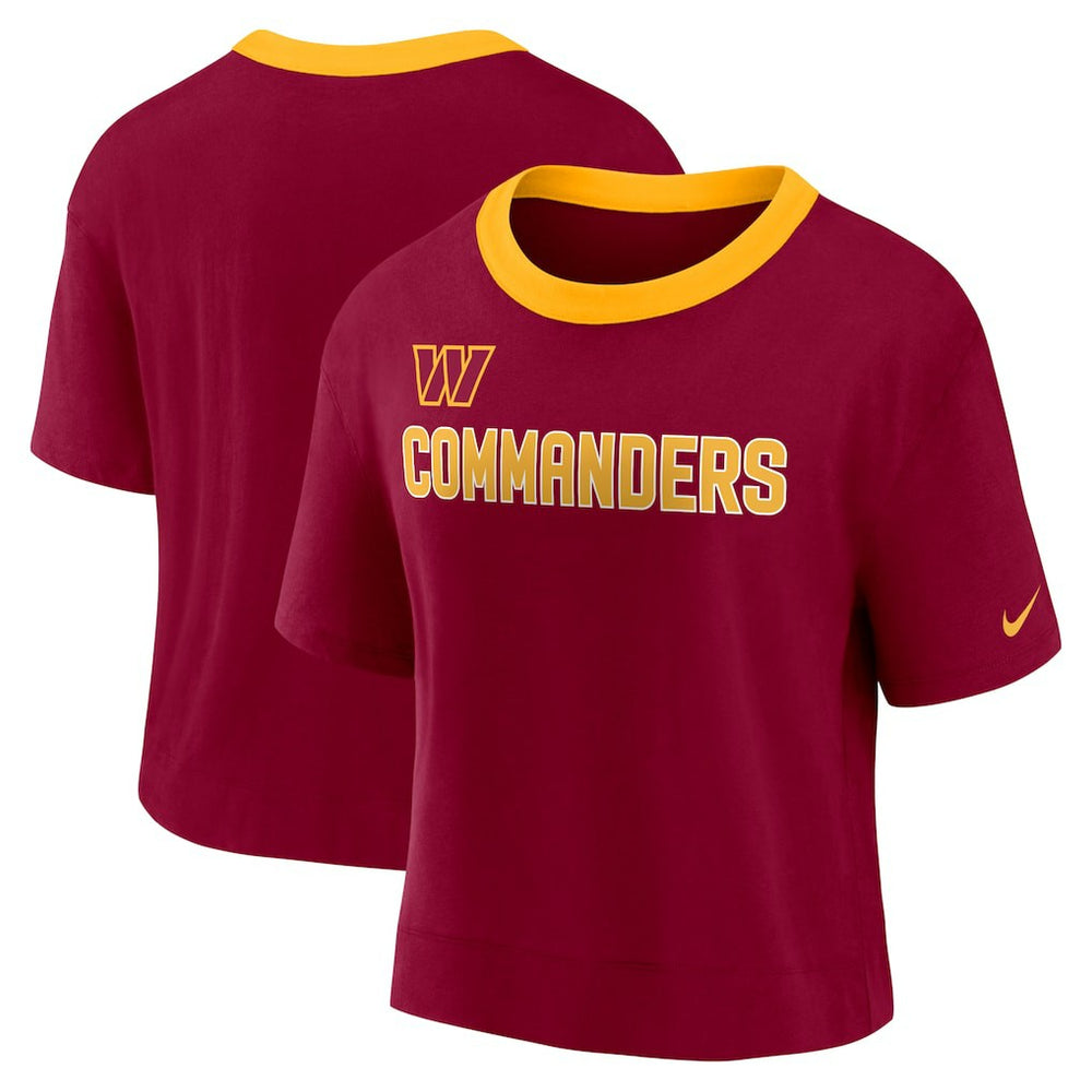 Women's High Hip Fashion Cropped Top - Washington Commanders