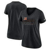 Women's Lock Up Tri-Blend V-Neck T-Shirt - Cincinnati Bengals