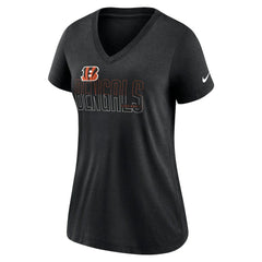 Women's Lock Up Tri-Blend V-Neck T-Shirt - Cincinnati Bengals