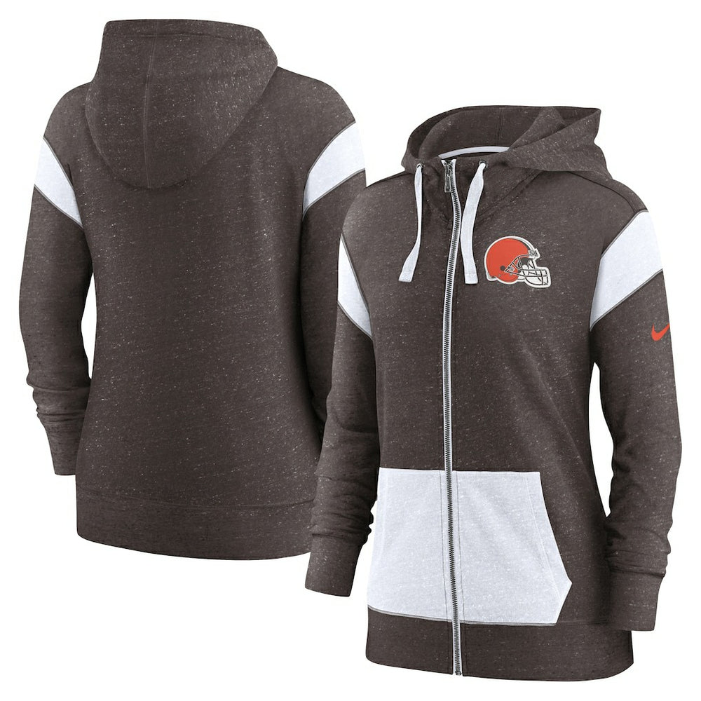 Women's Monaco Lightweight Full-Zip Hoodie - Cleveland Browns