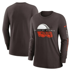 Women's Prime Split Long Sleeve T-Shirt - Cleveland Browns