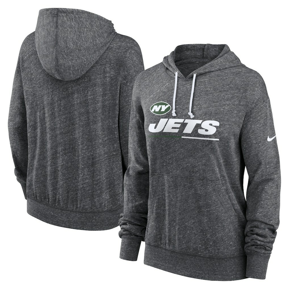 Women's Team Spirit Gym Vintage Lightweight Hoodie Top - New York Jets