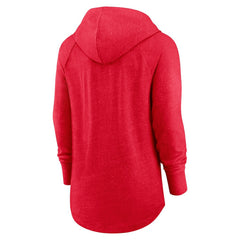 Women's Minimal Statement Lightweight Raglan Funnel Neck Pullover Hoodie - Kansas City Chiefs