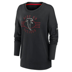 Women's Rewind Playback Icon Performance Pullover Sweatshirt - Atlanta Falcons