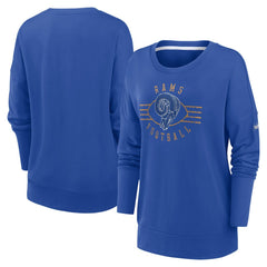 Women's Rewind Playback Icon Performance Pullover Sweatshirt - Los Angeles Rams