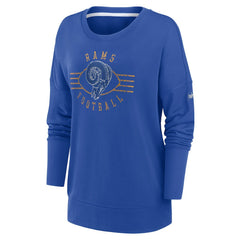 Women's Rewind Playback Icon Performance Pullover Sweatshirt - Los Angeles Rams