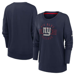 Women's Rewind Playback Icon Performance Pullover Sweatshirt - New York Giants