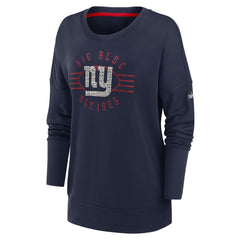 Women's Rewind Playback Icon Performance Pullover Sweatshirt - New York Giants