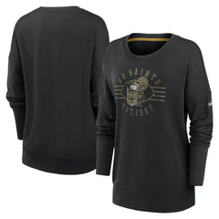 Women's Rewind Playback Icon Performance Pullover Sweatshirt - New Orleans Saints