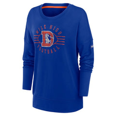 Women's Rewind Playback Icon Performance Pullover Sweatshirt - Denver Broncos