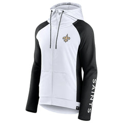 Women's End Around Lightweight Raglan Full-Zip Hoodie Jacket - New Orleans Saints