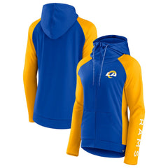 Women's End Around Lightweight Raglan Full-Zip Hoodie Jacket - Los Angeles Rams