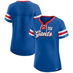 Women's Original State Lace-Up T-Shirt - New York Giants