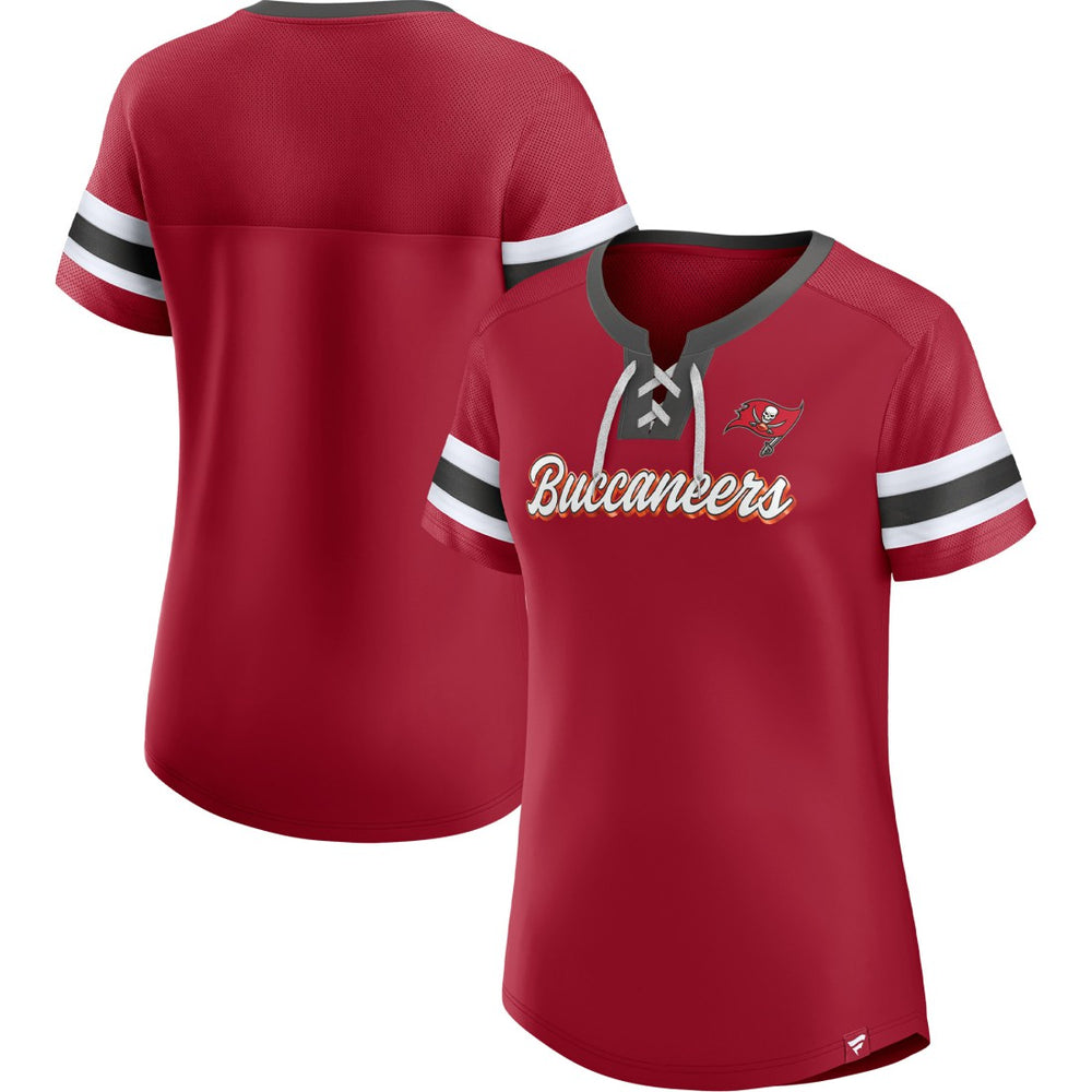 Women's Original State Lace-Up T-Shirt - Tampa Bay Buccaneers