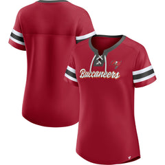 Women's Original State Lace-Up T-Shirt - Tampa Bay Buccaneers