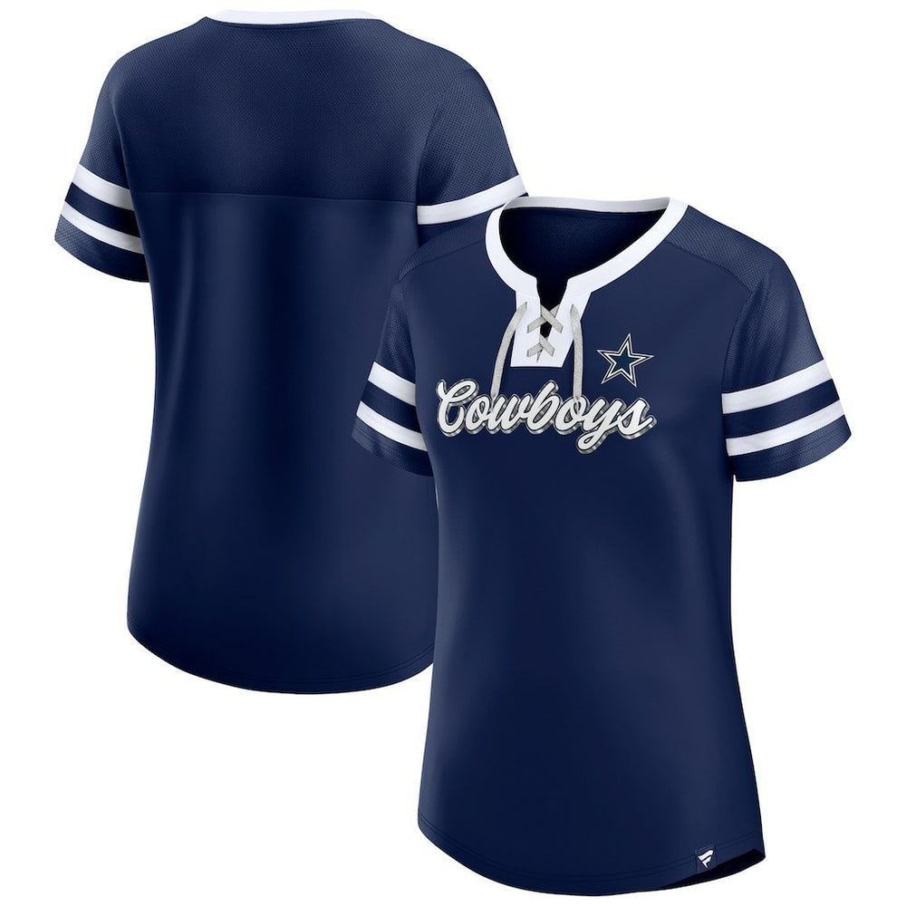 Women's Original State Lace-Up T-Shirt - Dallas Cowboys
