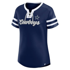 Women's Original State Lace-Up T-Shirt - Dallas Cowboys