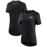 NHL Black Philadelphia Flyers Fanatics Women's Authentic Pro Rink Raglan Tech T-Shirt
