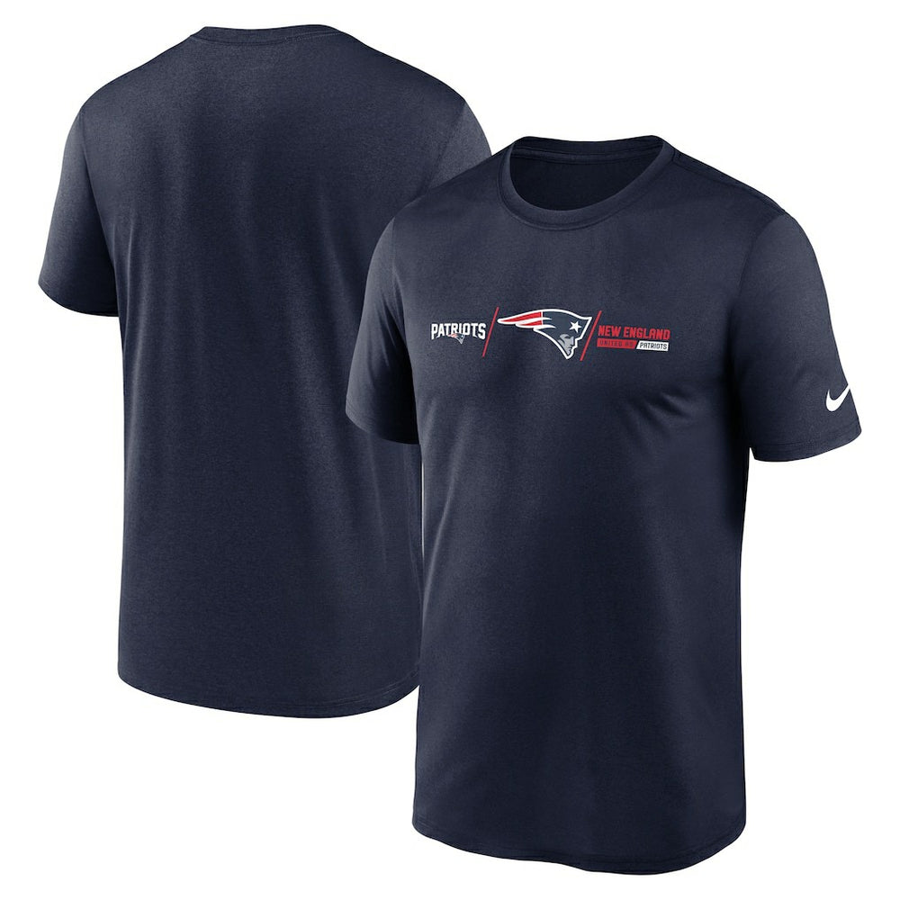 Horizontal Lockup Legend T-Shirt - New England Patriots