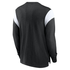 Oakland Raiders Rewind Playback Helmet Long Sleeve T-Shirt - Las Vegas Raiders