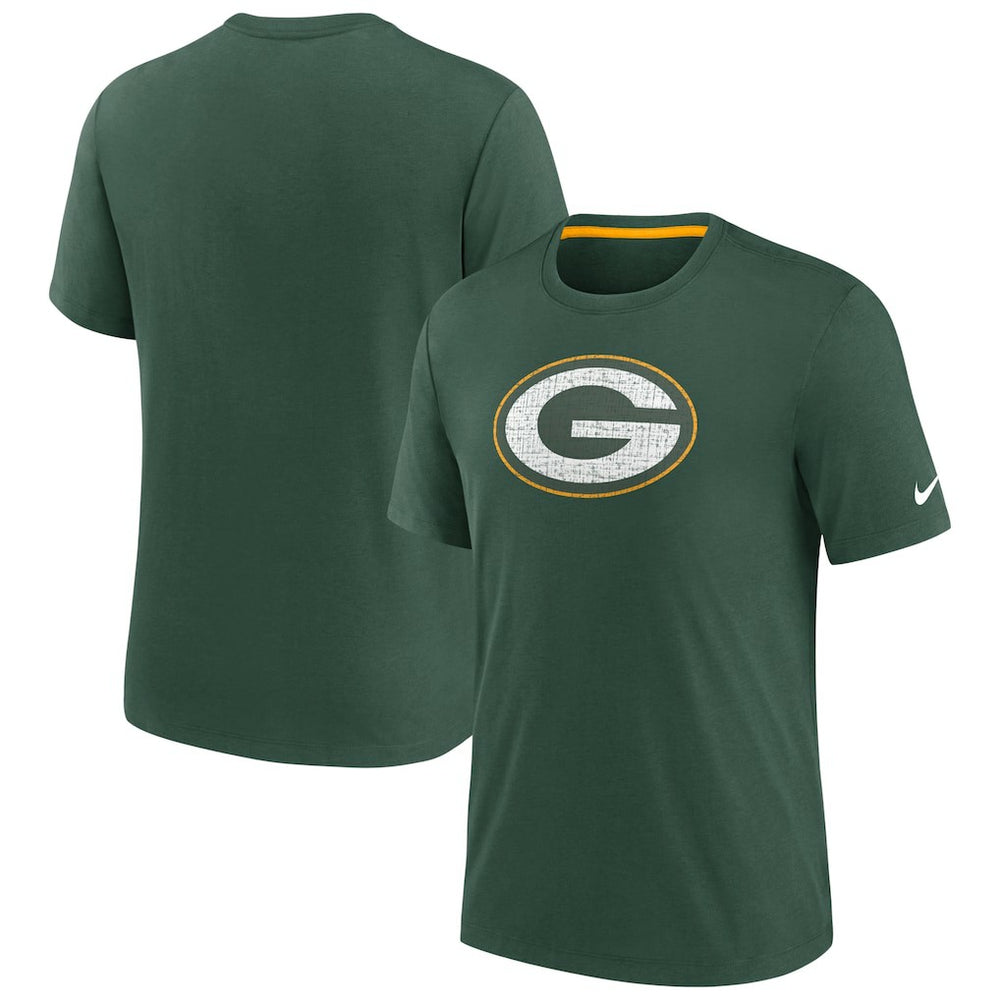 Rewind Playback Logo Tri-Blend T-Shirt - Green Bay Packers
