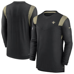 Sideline Tonal Logo Performance Player Long Sleeve T-Shirt - New Orleans Saints