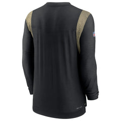 Sideline Tonal Logo Performance Player Long Sleeve T-Shirt - New Orleans Saints