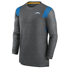 Sideline Tonal Logo Performance Player Long Sleeve T-Shirt - Los Angeles Chargers
