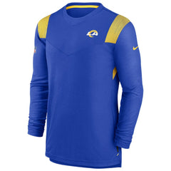 Sideline Tonal Logo Performance Player Long Sleeve T-Shirt - Los Angeles Rams